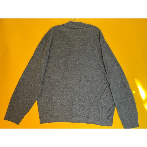 Cutter & Buck Henry Half Zip Sweatshirt Mens 2XB Blue Merino Wool Blend $170 NWT - Picture 3 of 9